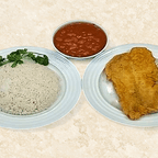 Best Fried Breaded Fillet of f,w Rice ,Beans/Filete Frito Empanizado con Arroz in Passaic, NJ