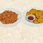 Best Espaguetis con Tostones / Spaguettis with tostones in Passaic, NJ
