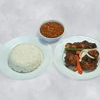 Best Bandera Dominicana con Pollo Guisado/Dominican Rice W Stewed Chicken in Passaic, NJ