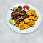 Best Carnitas de cerdo Frita con tostones /Fried Pork Strips in Passaic, NJ
